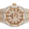 Audemars Piguet Full Iced Out VVS Diamond Men Watch, Stainless Steel Rose Gold 42mm Men Watch