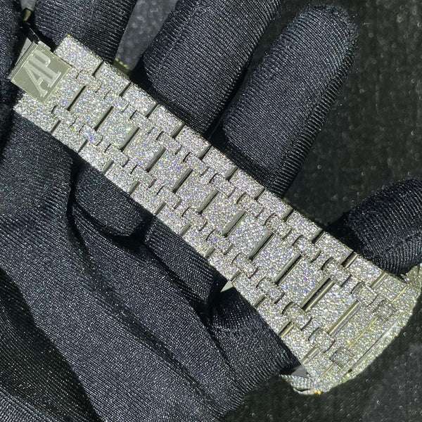 Audemars Piguet Full Iced Out VVS Diamond Men Watch, Stainless Steel Rose Gold 42mm Men Watch