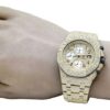 Audemars Piguet Full Iced Out VVS Diamond Men Watch, Stainless Steel Yellow Gold Plated All Chronograph Working 42mm Men Watch