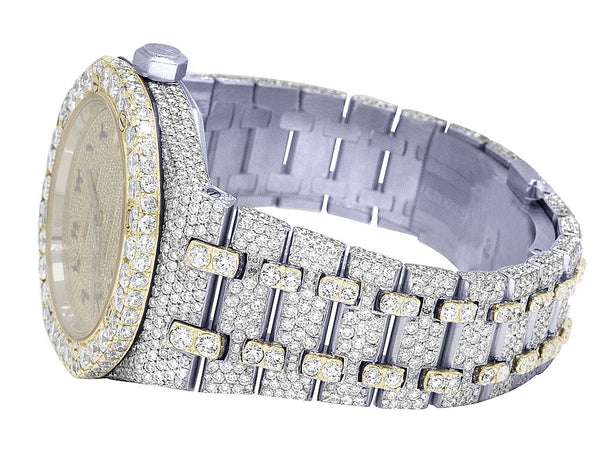 4_71b0ef7e-47f2-44a4-980a-ca73731bc4d1_600x600 Audemars Piguet Full Iced Out VVS Diamond Men Watch, Stainless Steel 2 Tone Gold Plated Arabic Font 42mm Men Watch