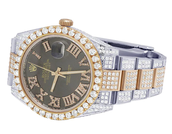 4_7a2944ff-c997-44a2-b8d7-936cbf24ef7c_600x600 Rolex Datejust Round VVS Diamond Men Watch, Champagne 40mm Dial Rose & White Gold 2 Tone Plated Stainless Steel Men Watch For Gift, Fully Iced Out Birthday Gift Watch For Him
