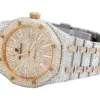 Audemars Piguet Full Iced Out VVS Diamond Men Watch, Stainless Steel 2 Tone Gold Plated 42mm Men Watch