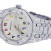 ,,,Audemars Piguet Full Iced Out VVS Diamond Men Watch, Stainless Steel White Gold Plated Arabic Font 42mm Men Watch