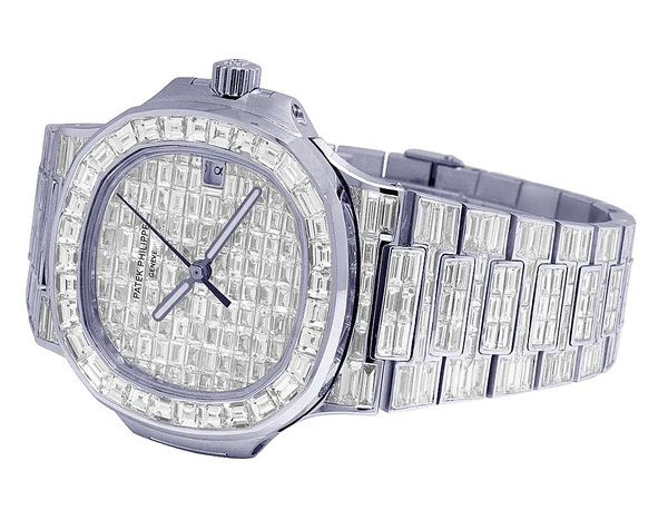 4_8d4ed002-0558-485c-be11-82f50e83cfdc_600x600 Patek Philippe Baguette VVS Diamond Men Automatic Watch, White Gold Plated Men Watch For Birthday Gift