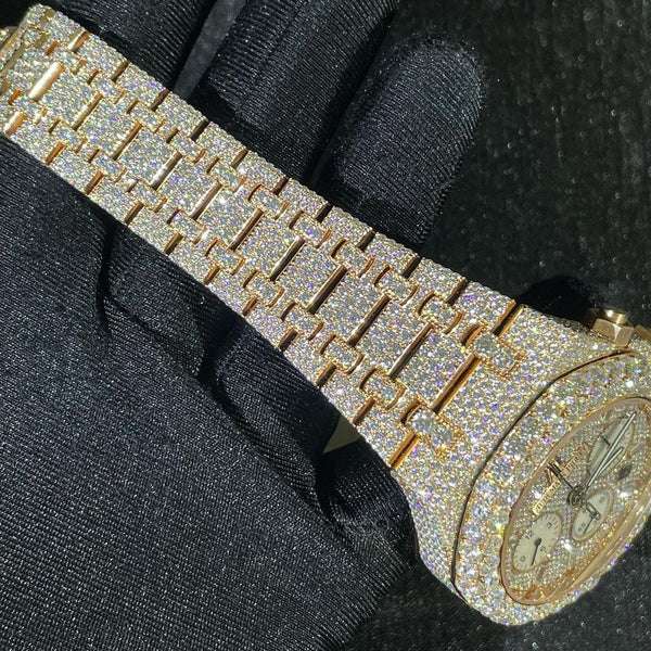 4_8eba04b6-4634-4b6c-aedd-1a37bdcc27b4_600x600 Audemars Piguet Full Iced Out VVS Diamond Men Watch, Stainless Steel All Chronograph Working Rose Gold Plated 42mm Men Watch