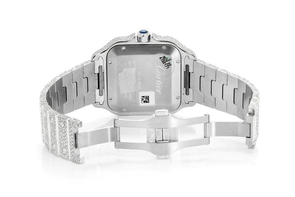 4_a6957ad7-d31c-400a-a8ed-5b2b90d71c56_600x600 Cartier Santos VVS Diamond Men Watch, Stainless Steel White Gold Plated Men Watch For Birthday Gift