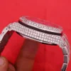 Audemars Piguet Full Iced Out VVS Diamond Men Watch, Silicon Black Band All Chronology Working 42mm Men Watch