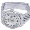 Rolex Datejust Jubilee VVS Diamond Men Watch, White 40mm Dial White Gold Plated Stainless Steel Men Watch For Gift, Fully Iced Out Birthday Gift Watch For Him