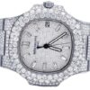 Patek Philippe Round VVS Diamond Men Automatic Watch, Rose Gold Plated Men Watch For Birthday Gift