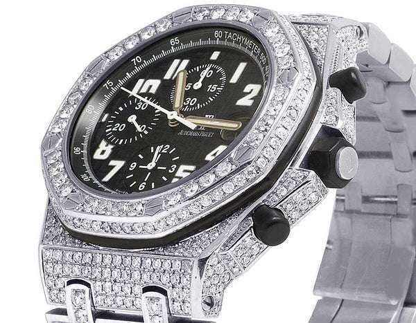 5_90f1b38e-91fb-4184-9120-6f3e40444713_600x600 Audemars Piguet Full Iced Out VVS Diamond Men Watch, Stainless Steel White Gold Plated All Chronograph Working 42mm Men Watch