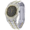 Audemars Piguet Full Iced Out VVS Diamond Men Watch, Stainless Steel 2 Tone Gold Plated 42mm Men Watch