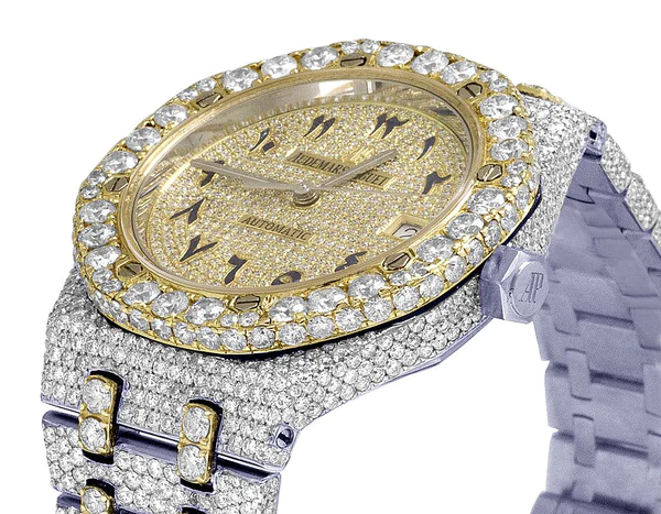 5_aef630f5-8f2f-4411-93ce-42843cbf1a3d_600x600 Audemars Piguet Full Iced Out VVS Diamond Men Watch, Stainless Steel 2 Tone Gold Plated Arabic Font 42mm Men Watch