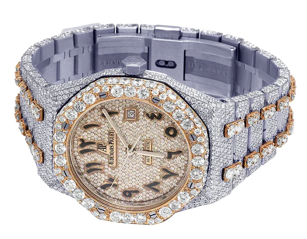 5_c5874870-1402-41fd-9f74-b695c0a6a17e_600x600 Audemars Piguet Full Iced Out VVS Diamond Men Watch, Stainless Steel 2 Tone Gold Plated Arabic Font 42mm Men Watch