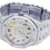 ,,,Audemars Piguet Full Iced Out VVS Diamond Men Watch, Stainless Steel White Gold Plated Arabic Font 42mm Men Watch