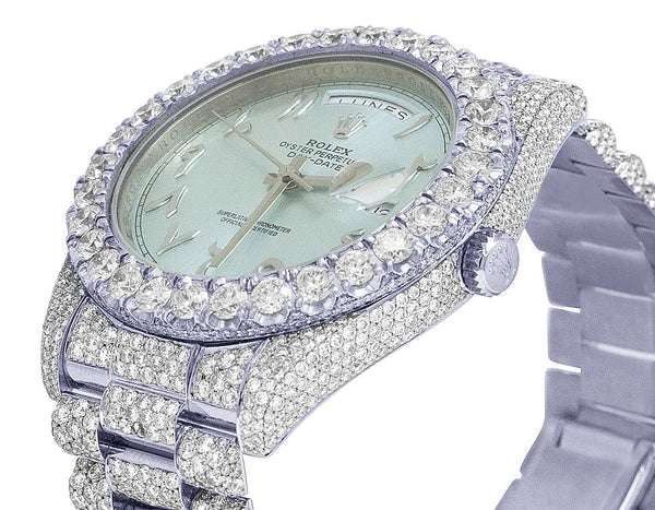 5_eeaaba2c-0c1d-4b4c-9e73-32db75e6eff4_600x600 Rolex Jubilee Datejust Round VVS Diamond Men Watch, Aqua 36mm Dial White Gold Plated Stainless Steel Men Watch For Gift, Fully Iced Out Arabic Birthday Gift Watch For Him