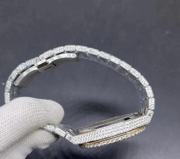 6_06099ec0-7ca0-48b0-9156-5a870c61a6c7_600x600 Audemars Piguet Full Iced Out VVS Diamond Men Watch, Stainless Steel 2 Tone Gold Plated Arabic Font 42mm Men Watch