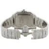 Cartier Santos VVS Diamond Men Watch, Stainless Steel White Gold Plated Men Watch For Birthday Gift