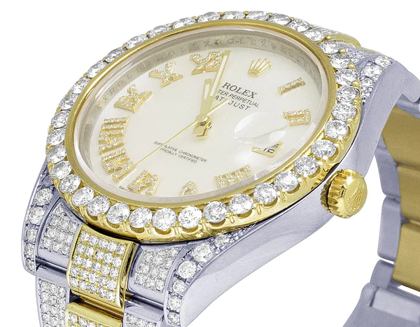 6_98547d13-6a56-482d-bb76-c23b7318615e_600x600 Rolex Datejust Round VVS Diamond Men Watch, Gold 40mm Dial Yellow & White Gold 2 Tone Plated Stainless Steel Men Watch For Gift, Fully Iced Out Birthday Gift Watch For Him