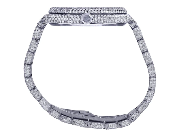 Audemars Piguet Full Iced Out VVS Diamond Men Watch, Stainless Steel White Gold 42mm Men Watch