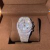 Audemars Piguet Full Iced Out VVS Diamond Men Watch, Stainless Steel All Chronograph Working 2 Tone Gold Plated 42mm Men Watch