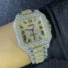 7_2e7cc495-cbfd-47d5-9a2b-1cd002ba0b33_600x600 Cartier Santos VVS Diamond Iced Out Men Watch, Stainless Steel 2 Tone Gold Plated Men Watch For Birthday Gift