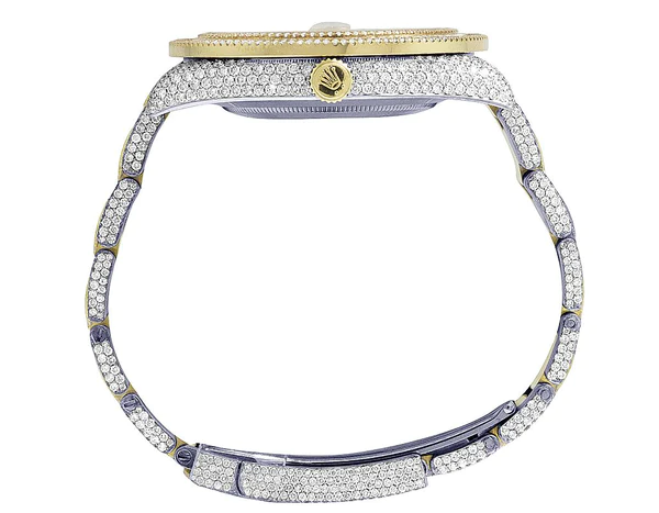 7_83f7e8b9-7d04-4c91-9c49-733db45ccfff_600x600 Rolex Datejust Baguette & Round VVS Diamond Men Watch, 40mm Dial Yellow & White Gold 2 Tone Plated Stainless Steel Men Watch For Gift, Fully Iced Out Arabic Birthday Gift Watch For Him