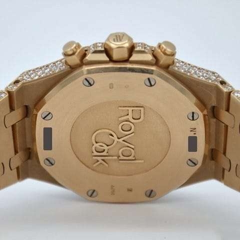 Audemars Piguet Full Iced Out VVS Diamond Men Watch, Stainless Steel All Chronograph Working Rose Gold Plated 42mm Men Watch