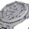 Audemars Piguet Full Iced Out VVS Diamond Men Watch, Stainless Steel White Gold Arabic Font 42mm Men Watch