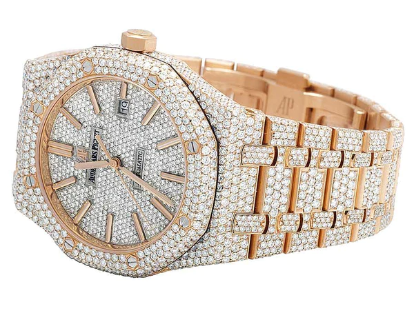 7_e3b74144-394a-4cc5-8338-95a292eb260e_600x600 Audemars Piguet Full Iced Out VVS Diamond Men Watch, Stainless Steel Rose Gold 42mm Men Watch