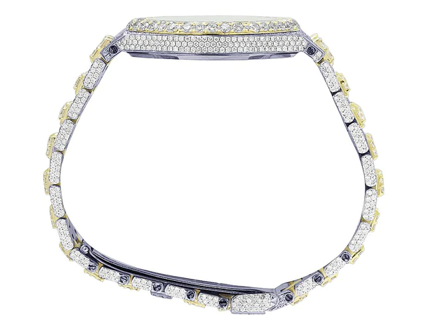 Audemars Piguet Full Iced Out VVS Diamond Men Watch, Stainless Steel 2 Tone Gold Plated 42mm Men Watch