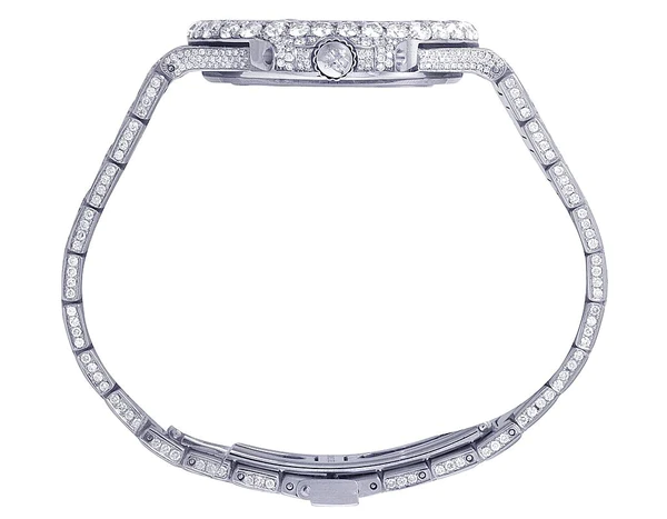 Patek Philippe Round VVS Diamond Men Automatic Watch, Rose Gold Plated Men Watch For Birthday Gift