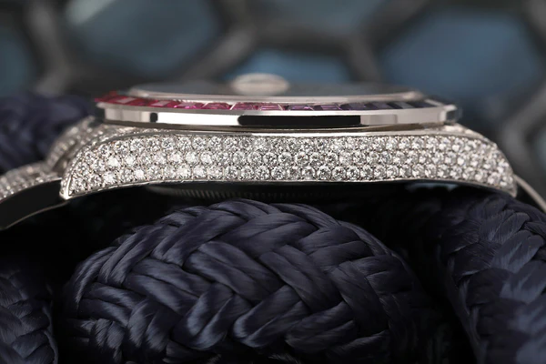 Rolex Datejust Presidential VVS Diamond Men Watch, 41mm Dial White Gold Plated Stainless Steel Men Watch For Gift, Fully Iced Out Birthday Gift Watch For Him