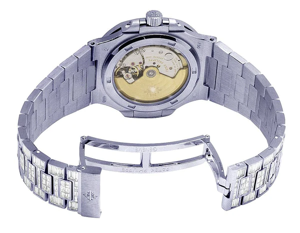 8_d0130944-72cc-455d-a7ca-2a68574dec5e_600x600 Patek Philippe Baguette VVS Diamond Men Automatic Watch, White Gold Plated Men Watch For Birthday Gift