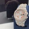 Audemars Piguet Full Iced Out VVS Diamond Men Watch, Stainless Steel All Chronograph Working 2 Tone Gold Plated 42mm Men Watch