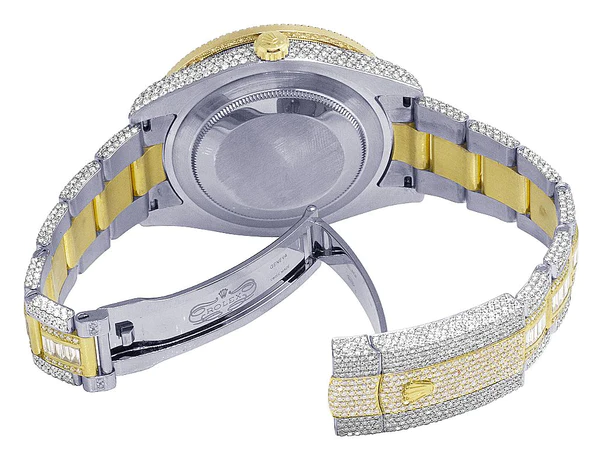 9_cabde4cd-e600-4d6c-adf1-6e420c603999_600x600 Rolex Datejust Baguette & Round VVS Diamond Men Watch, 40mm Dial Yellow & White Gold 2 Tone Plated Stainless Steel Men Watch For Gift, Fully Iced Out Arabic Birthday Gift Watch For Him