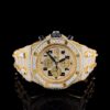 Audemars Piguet Full Iced Out VVS Diamond Men Watch, Stainless Steel All Chronograph Working Rose Gold Plated 42mm Men Watch