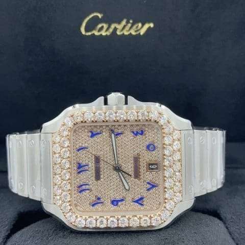 WhatsAppImage2022-01-18at10.53.43AM_600x600 Cartier Santos VVS Diamond Men Watch, Stainless Steel 2 Tone Gold Plated Men Watch For Birthday Gift