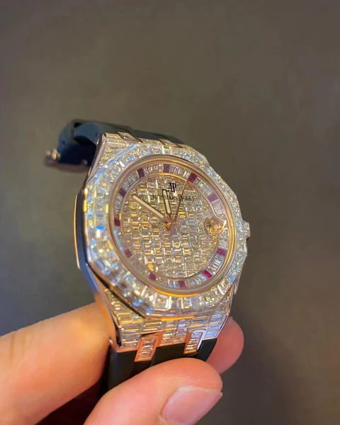 WhatsAppImage2022-02-25at4.03.03PM_3_600x600 Audemars Piguet Full Iced Out VVS Baguette Diamond Men Watch, Stainless Steel All Chronology Working White Gold Plated 42mm Men Watch