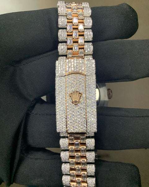 WhatsAppImage2022-08-26at3.44.55PM_1_600x600 Rolex Datejust Round & Baguette VVS Diamond Men Watch, Rose 40mm Dial White & Rose Gold Plated Stainless Steel Men Watch For Gift, Fully Iced Out Birthday Gift Watch For Him
