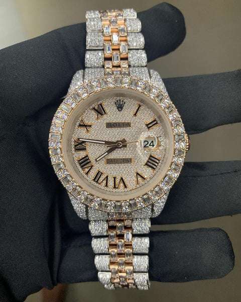 WhatsAppImage2022-08-26at3.44.55PM_600x600 Rolex Datejust Round & Baguette VVS Diamond Men Watch, Rose 40mm Dial White & Rose Gold Plated Stainless Steel Men Watch For Gift, Fully Iced Out Birthday Gift Watch For Him