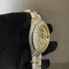 WhatsAppImage2022-08-26at3.49.50PM_600x600 Rolex Sky Dweller Baguette & Round Iced Out VVS Diamond Men Watch, 42mm Dial Yellow Gold Plated Stainless Steel Men Watch For Gift, Fully Iced Out Birthday Gift Watch For Him