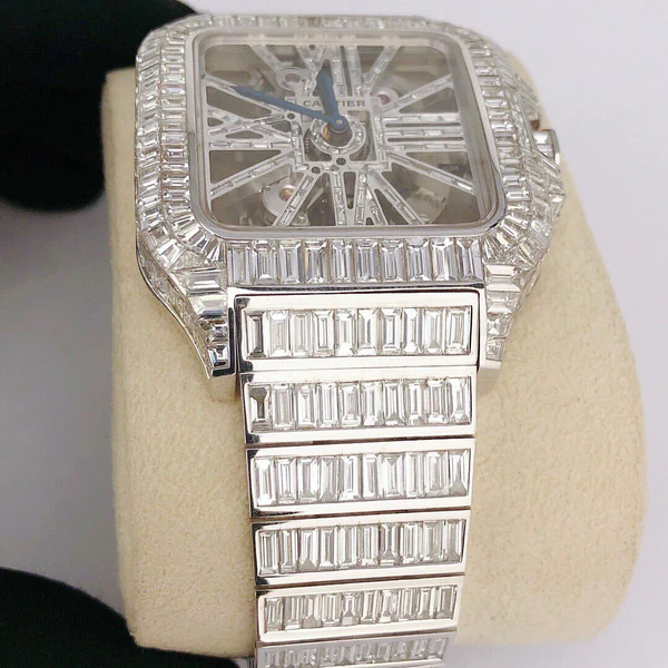 WhatsAppImage2022-09-22at11.35.24AM_600x600 Cartier Skeleton Baguette VVS Diamond Men Watch, Stainless Steel White Gold Plated Men Watch For Birthday Gift