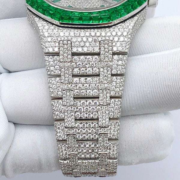 WhatsAppImage2022-09-22at11.40.15AM_600x600 Audemars Piguet Green Baguette Sapphire & Round VVS Diamond Full Iced Out Watch, Self Winding White Gold Plated Men Wrist Watch,Stainless Steel Diamond Watch For Men