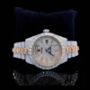 Rolex Daydate Full Iced Out VVS Diamond Watch, Baguette And Round VVS Diamond Wrist Watch For Men, White & Yellow Gold Plated Men Diamond Watch