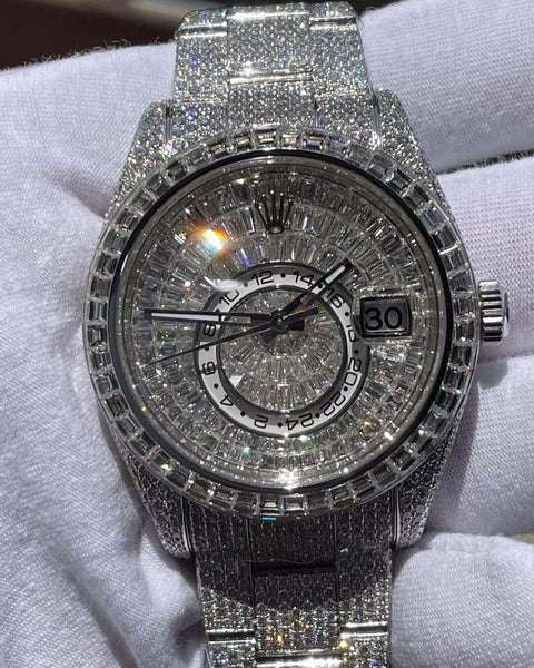 WhatsAppImage2022-09-26at11.34.43AM_1_600x600 Rolex Sky Dweller Baguette & Round Iced Out VVS Diamond Men Watch, 42mm Dial White Gold Plated Stainless Steel Men Watch For Gift, Fully Iced Out Birthday Gift Watch For Him