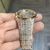 Audemars Piguet Baguette VVS Diamond Full Iced Out Watch, Stainless Steel Self Winding Diamond Watch For Him, VVS Diamond Watch