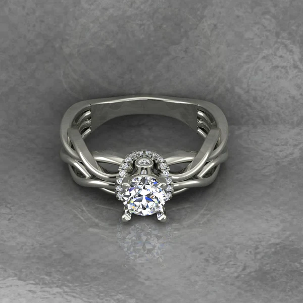 Round Moissanite Solitaire Diamond Vintage Engagement Ring, Moissanite Wedding Ring, Silver Moissanite Diamond Women Ring, Proposal Gold Ring For Her