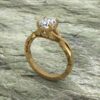 Round Cut Moissanite Solitaire Diamond Vintage Engagement Ring, Moissanite Wedding Ring, Silver Moissanite Diamond Women Ring, Proposal Gold Ring For Her