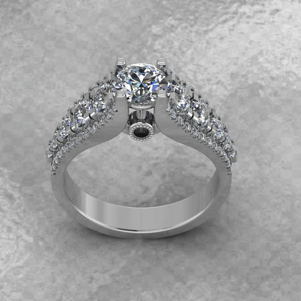 Round Moissanite Solitaire Diamond Vintage Engagement Ring, Moissanite Wedding Ring, Silver Moissanite Diamond Women Ring, Proposal Gold Ring For Her