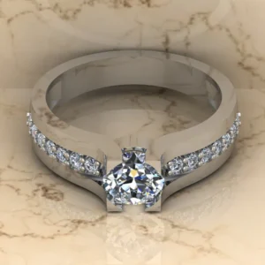 01_0cd344da-81a5-47b3-91e4-98fc6c3a1eda_600x600 Round Moissanite Solitaire Diamond Vintage Engagement Ring, Moissanite Wedding Ring, Silver Moissanite Diamond Women Ring, Proposal Gold Ring For Her